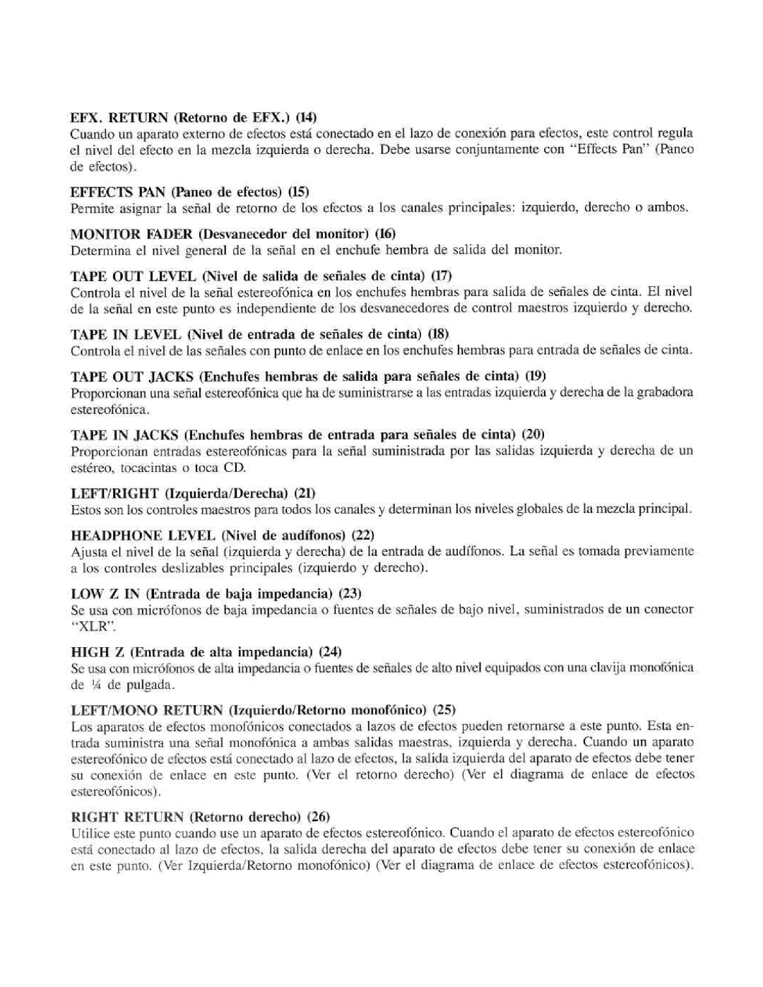 Peavey Unity 1000 manual 