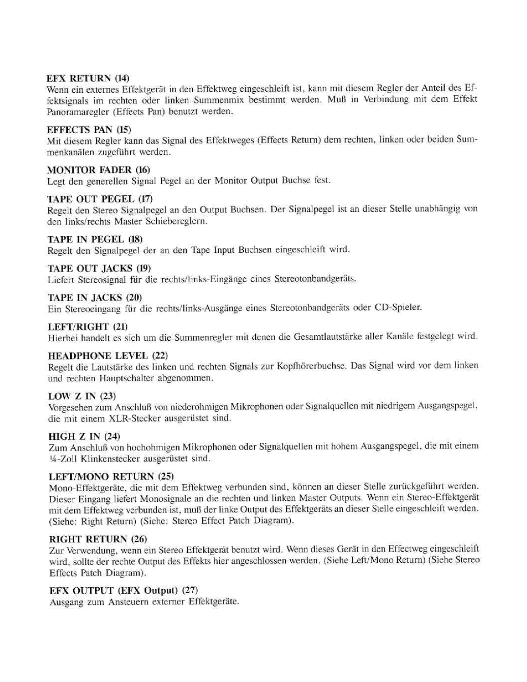 Peavey Unity 1000 manual 