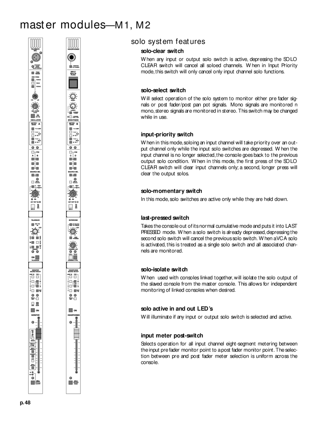 Peavey V12 owner manual Solo system features 