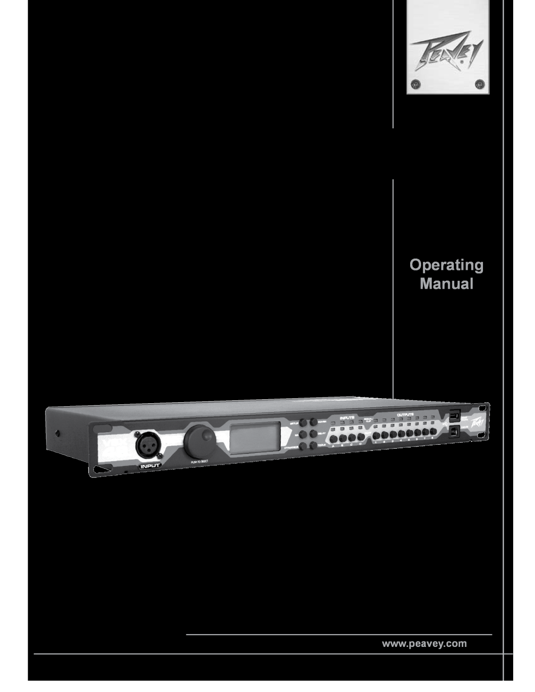Peavey VSX 48 manual Operating Manual, Digital Loudspeaker Processor 