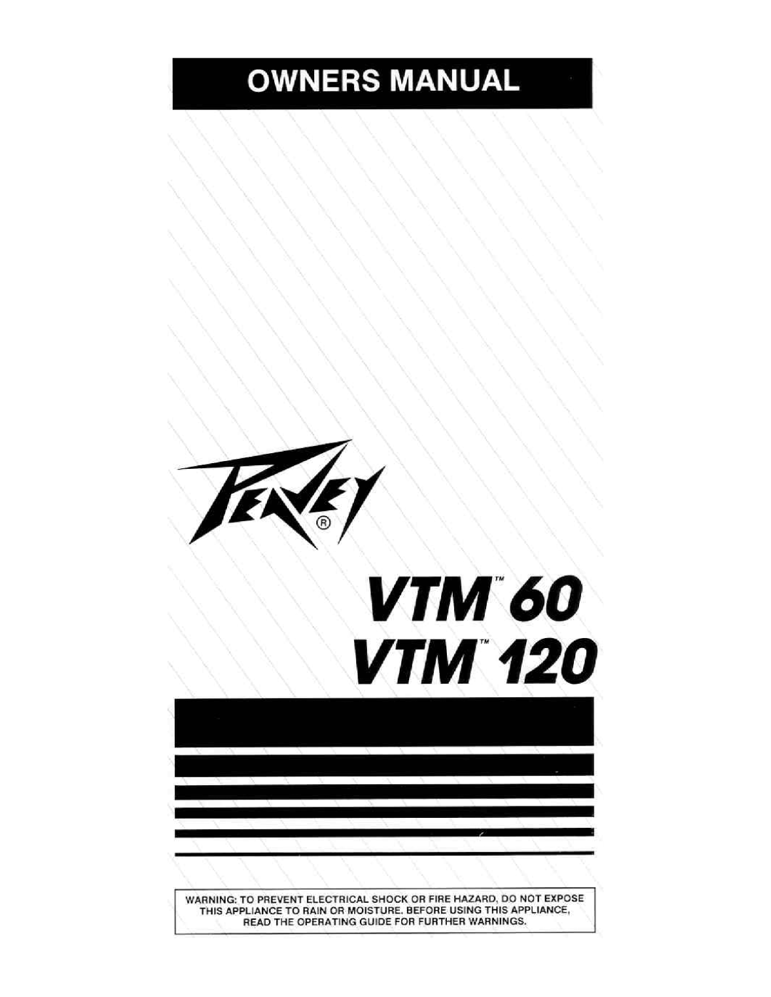 Peavey VTM-60, VTM-120 manual 