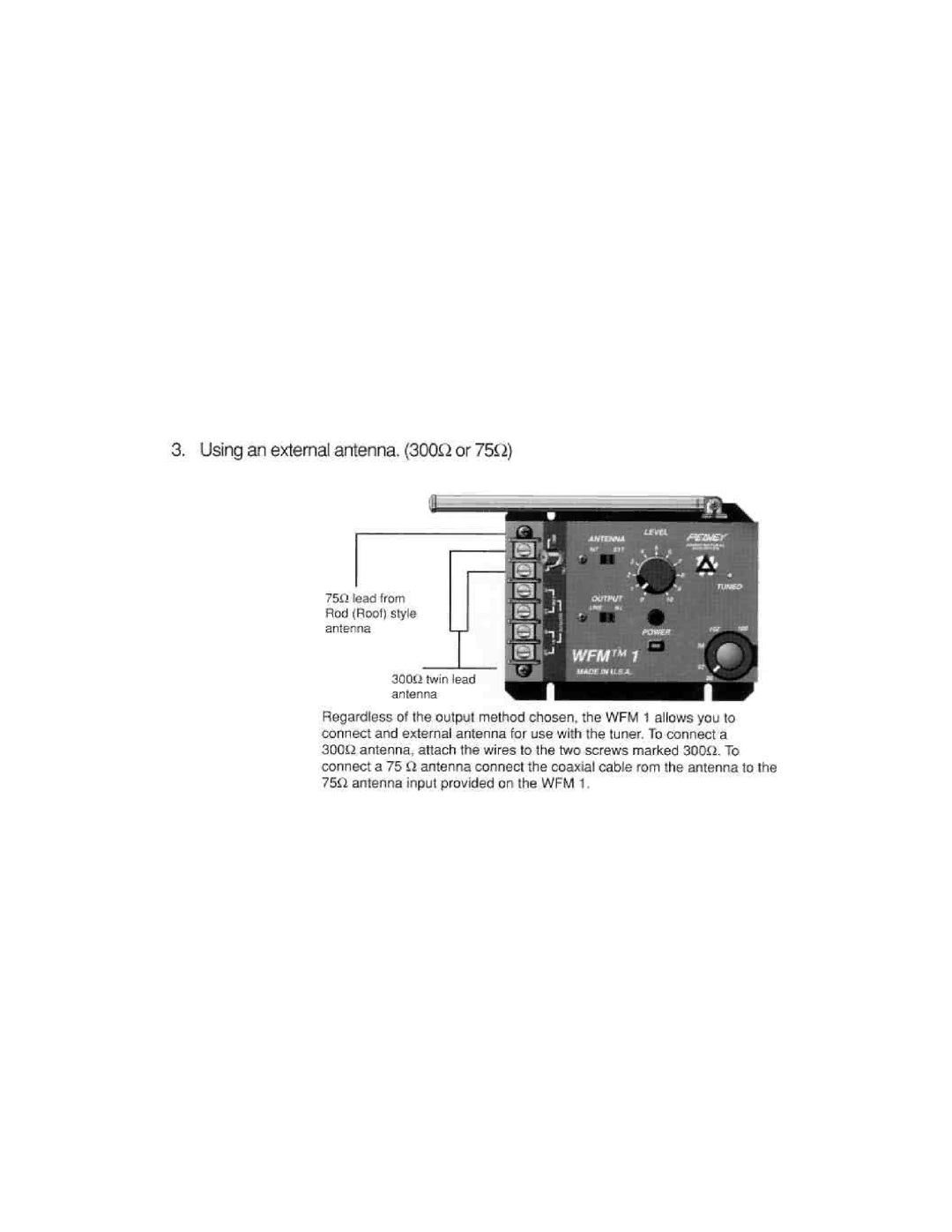 Peavey WFM 1 manual 