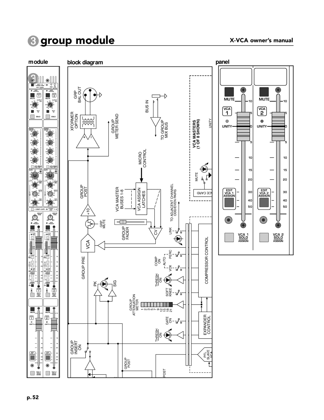 Peavey X-VCA owner manual Vca 