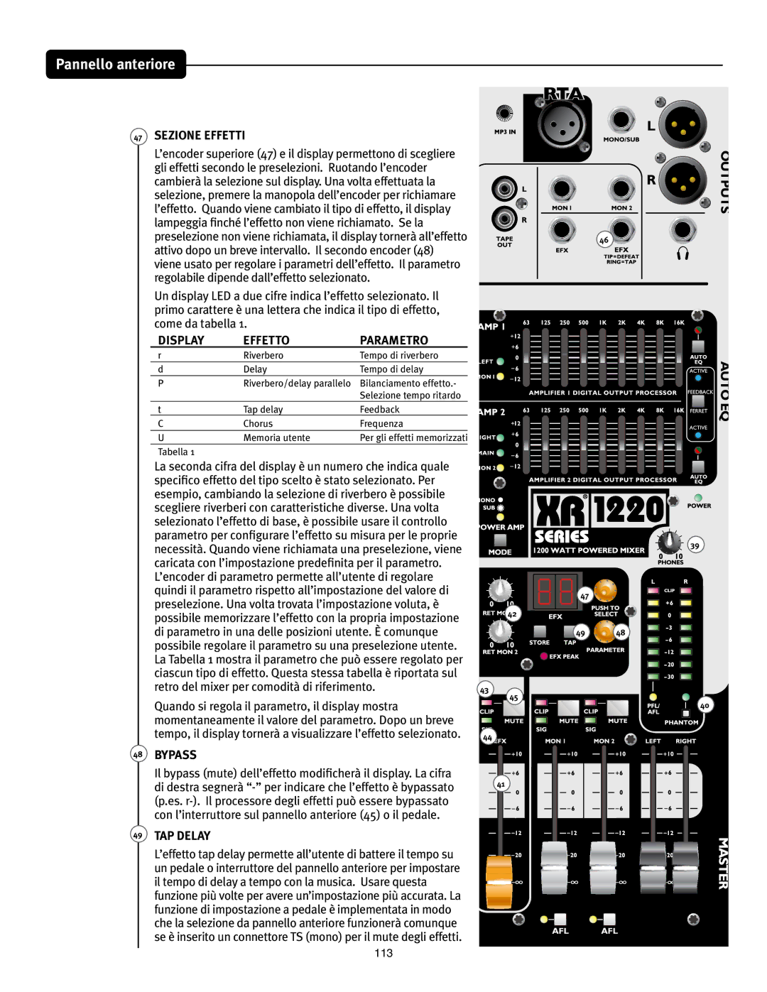 Peavey XR 1220, XR 1212 manual  4&*0/&&&55, 41- 550 13.&530,  #144 