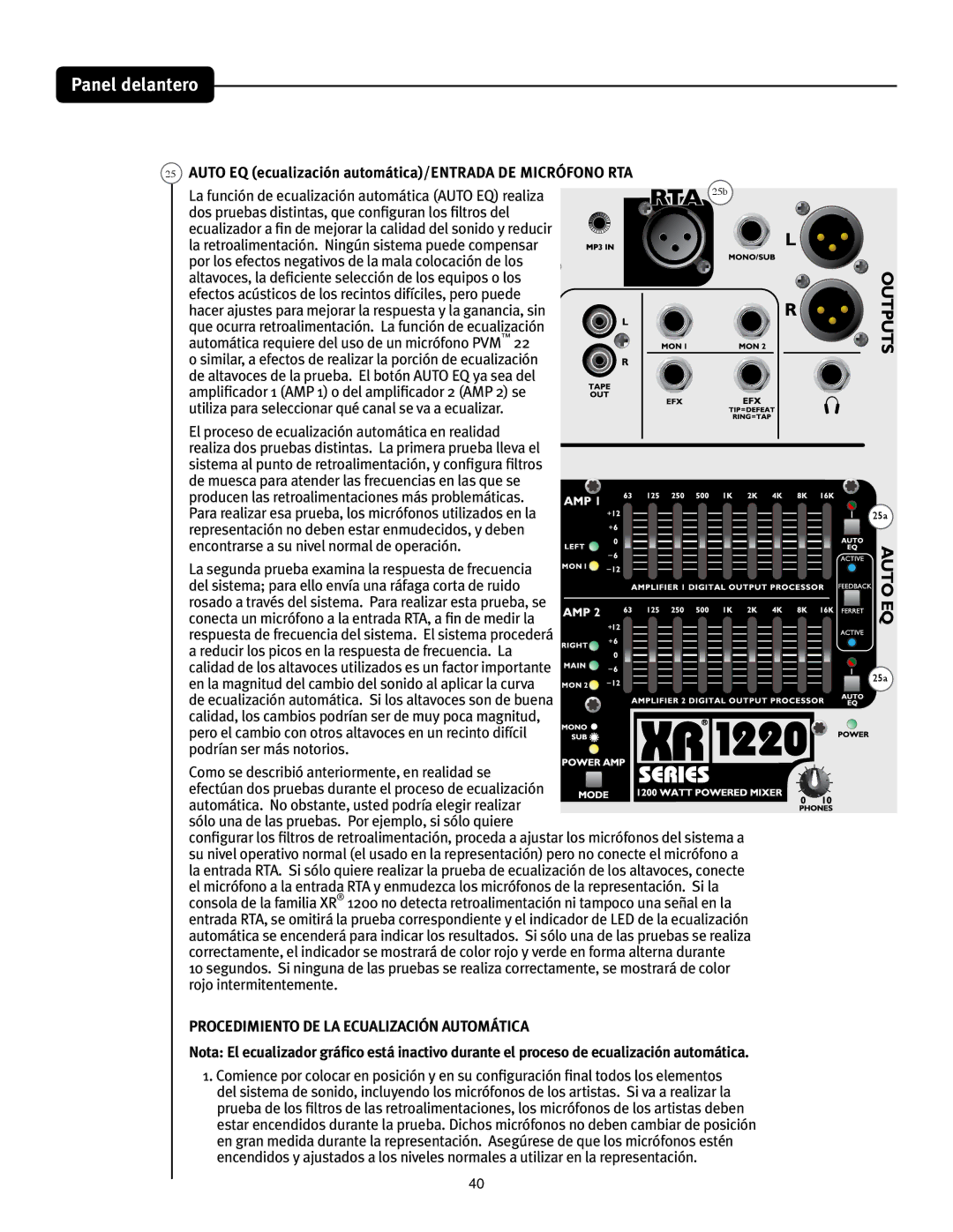 Peavey XR 1212 25 650&2 FDVBMJBDJwOBVUPNgUJDB &/53%%&.*$3Î0/035, $PNPTFEFTDSJCJwBOUFSJPSNFOUFFOSFBMJEBETF 