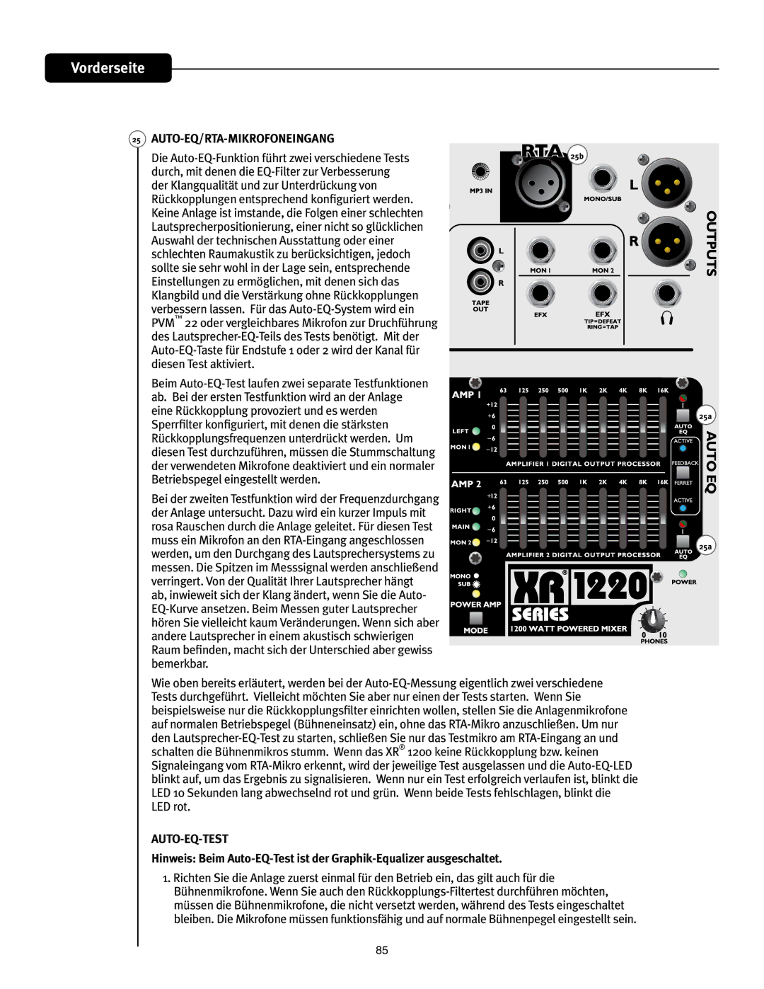 Peavey XR 1220 manual  650&235.*,300, BvutqsfdifsqptjujpojfsvohFjofsOjdiuTpHmDlmjdifo, EJFTFO5FTUBLUJWJFSU 