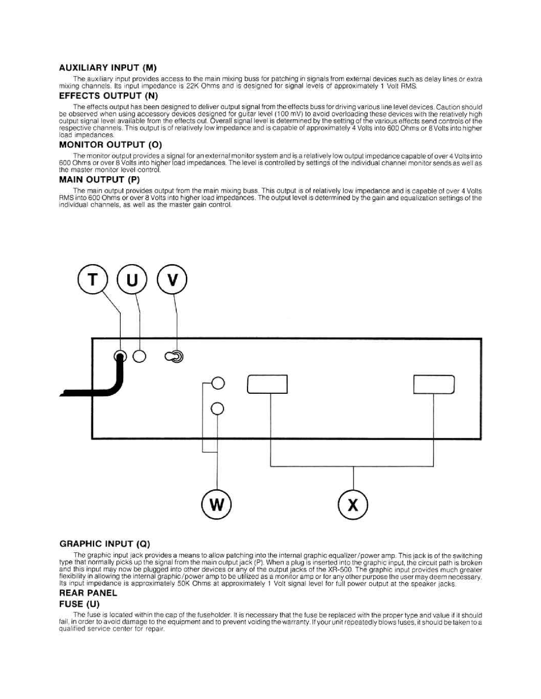 Peavey XR-500 manual 