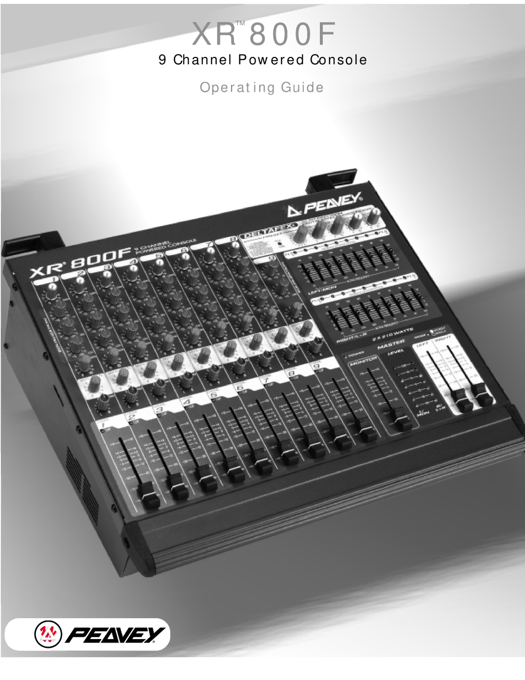 Peavey XR 800F manual 