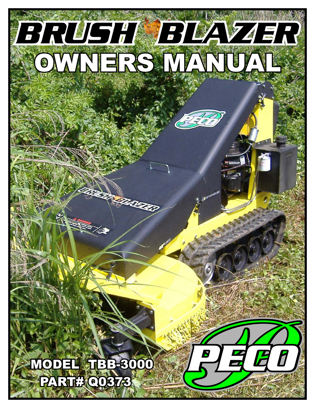 Pecoware owner manual Model TBB-3000 