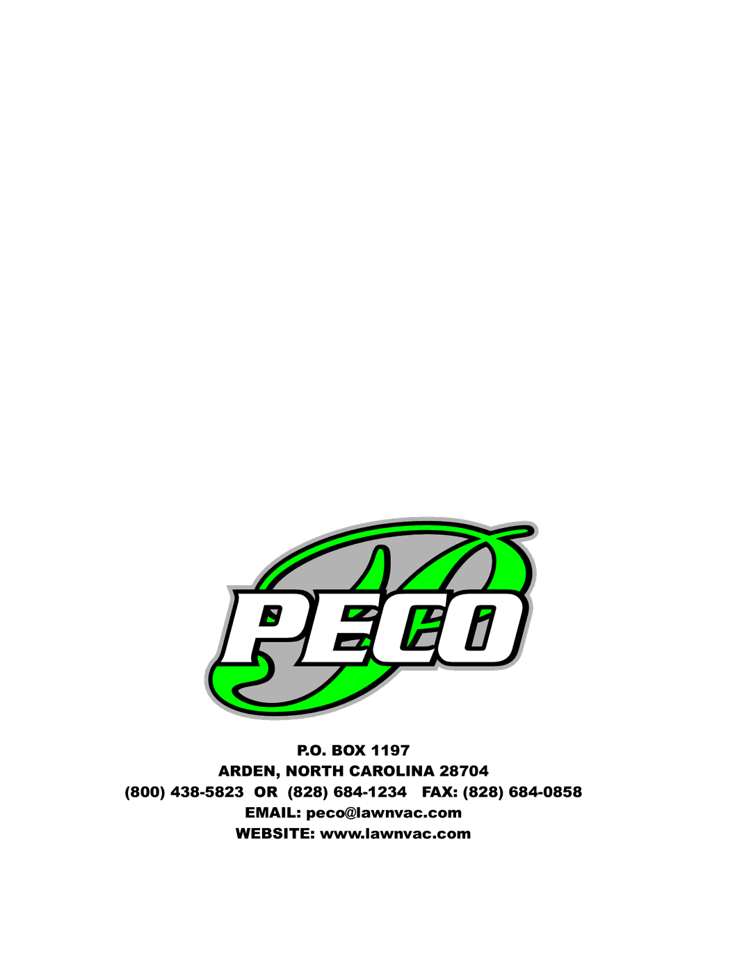 Pecoware TBB-3000 owner manual ARDEN, North Carolina 