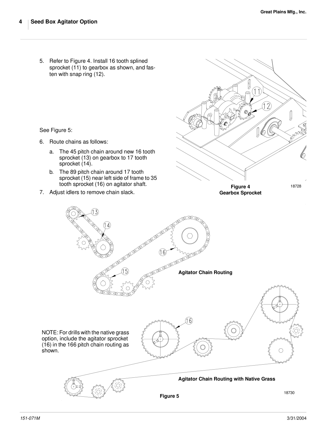 Peerless Industries 151-071M, 3P605NT, 3P600 installation instructions pitch chain routing as shown 