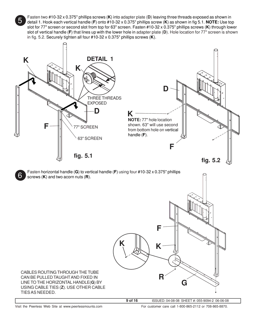 Peerless Industries A100IWBMOUNT manual Detail 