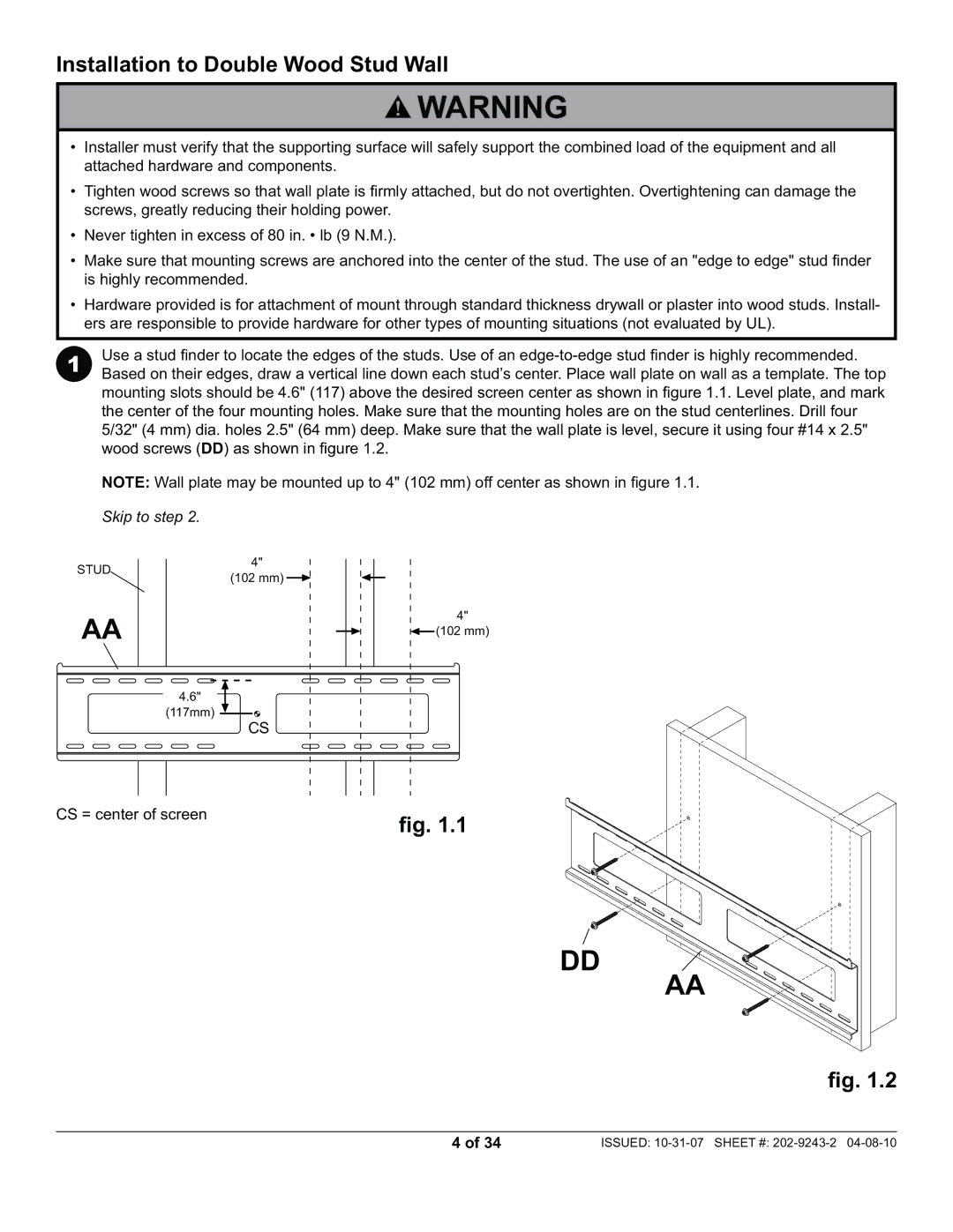 Peerless Industries PWS320/BK, PT650 manual 