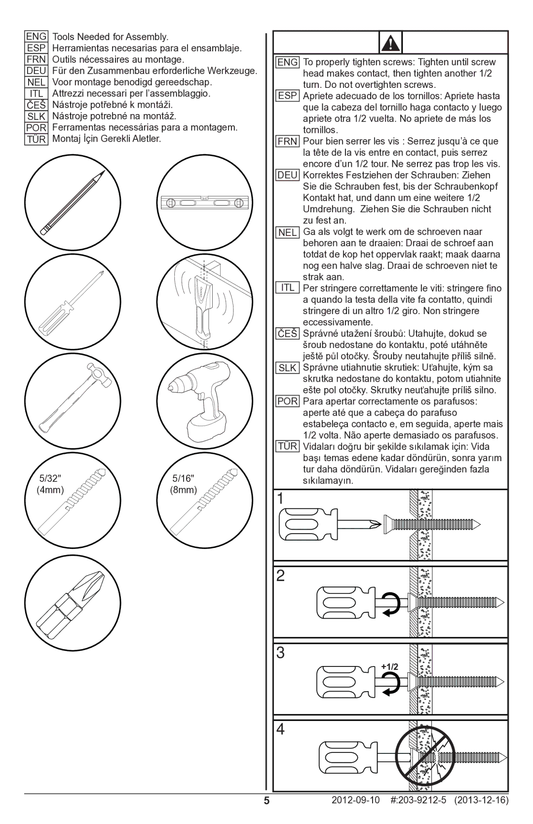 Peerless Industries SAL746 manual +1/2 