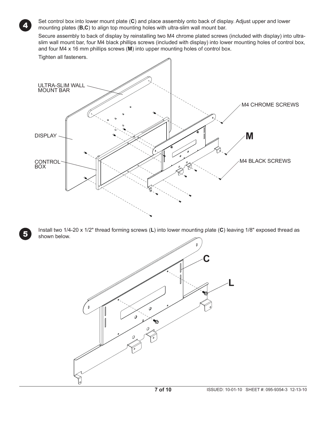 Peerless Industries SUAC9000 manual Shown below 