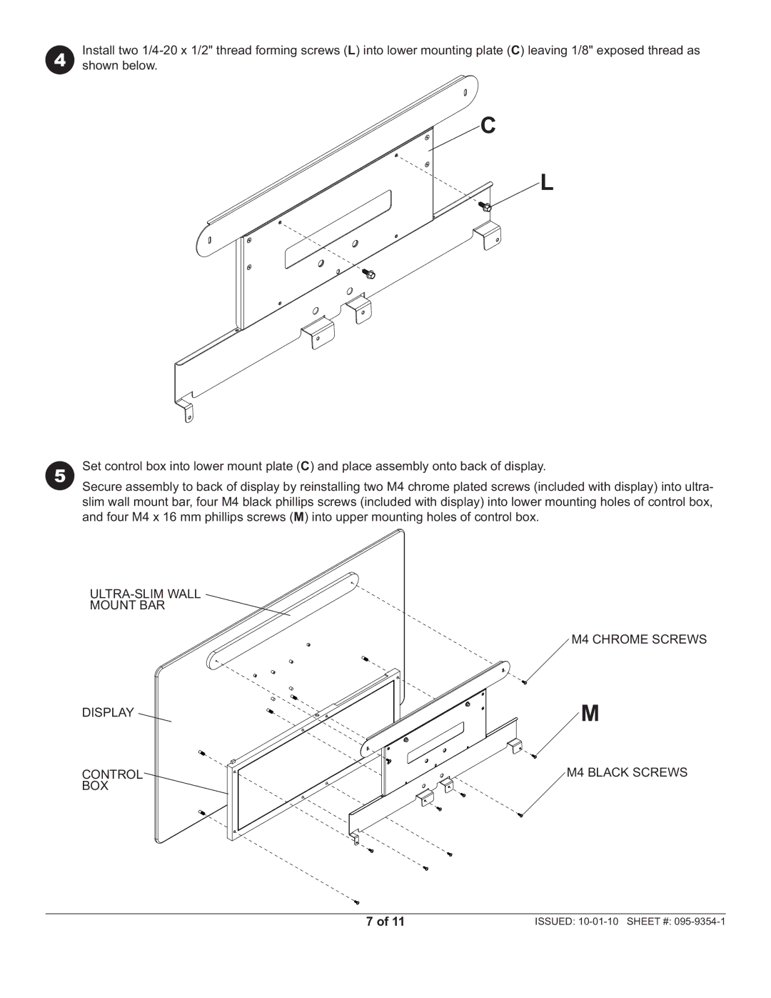 Peerless Industries SUAC9000 manual Shown below 