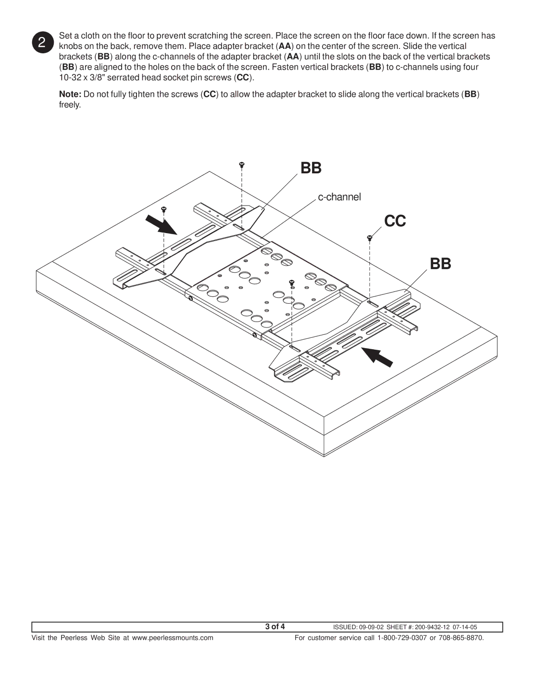 Peerless-Premier PLP UN-1 manual Channel 