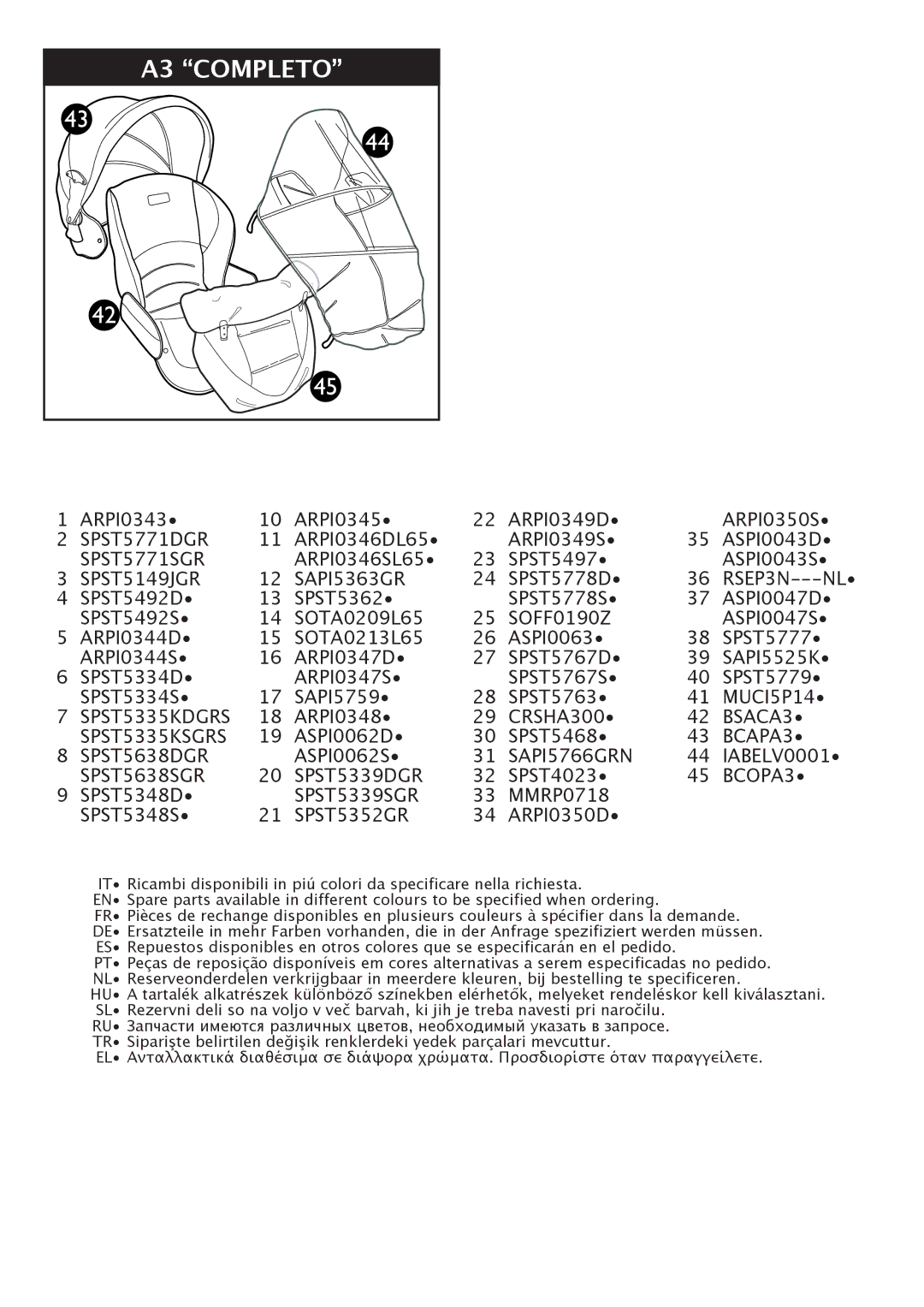 Peg-Perego manual A3 Completo 