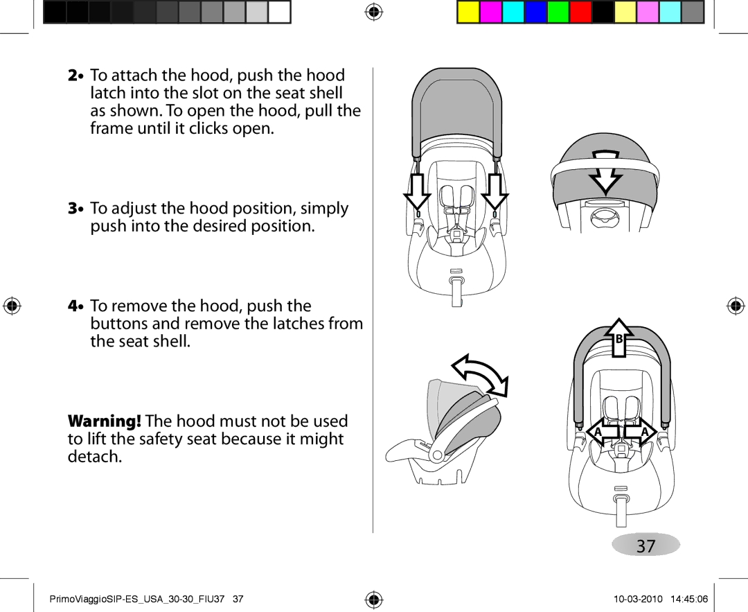 Peg-Perego ES 30.30 owner manual PrimoViaggioSIP-ESUSA30-30FIU37 10-03-2010 