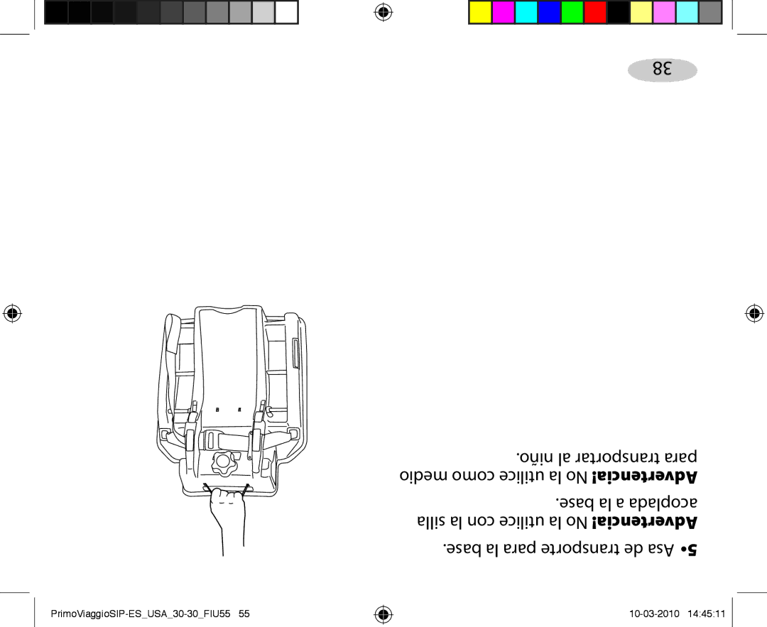 Peg-Perego ES 30.30 owner manual Base la para transporte de Asa 