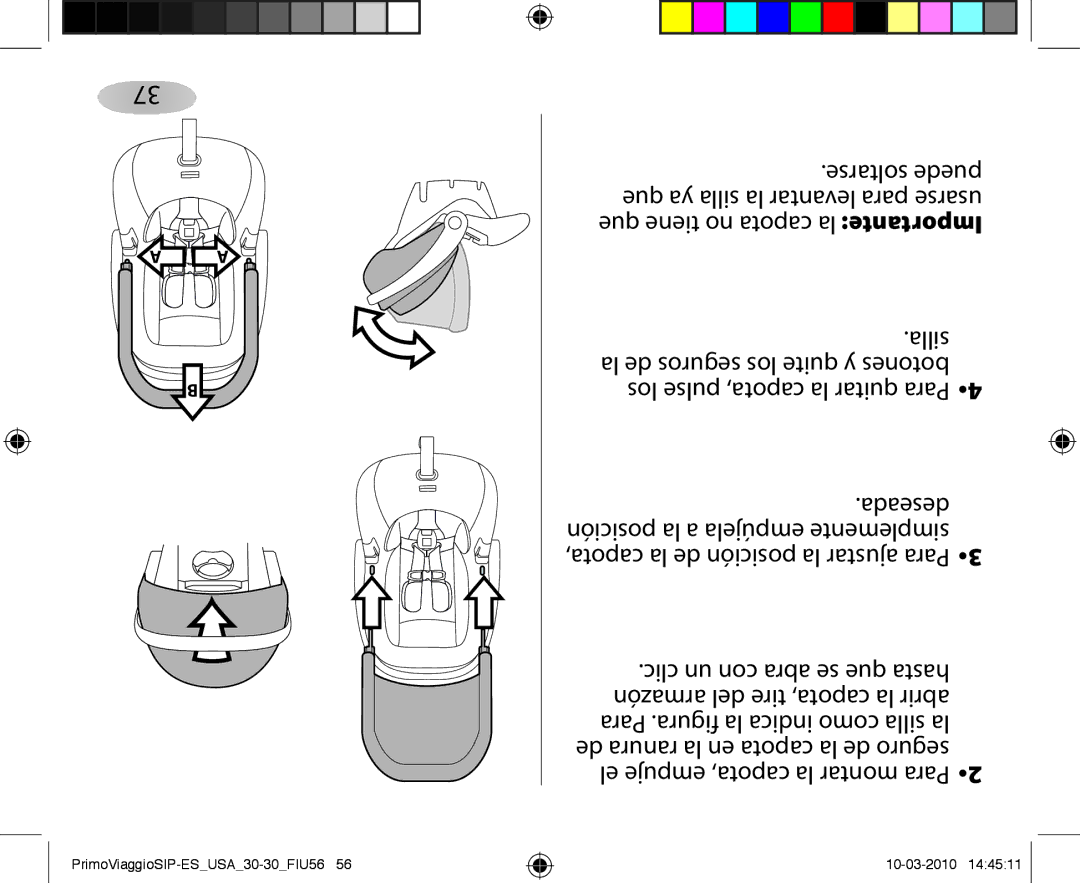 Peg-Perego ES 30.30 owner manual PrimoViaggioSIP-ESUSA30-30FIU56 