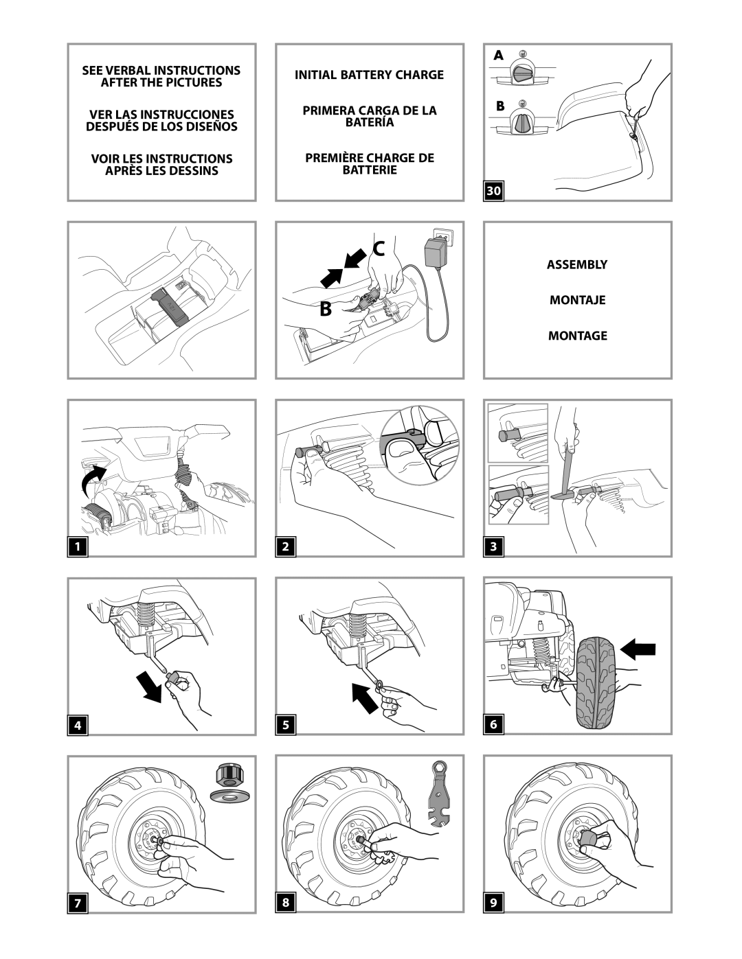 Peg-Perego IGOD0052 manual See Verbal Instructions After the Pictures 