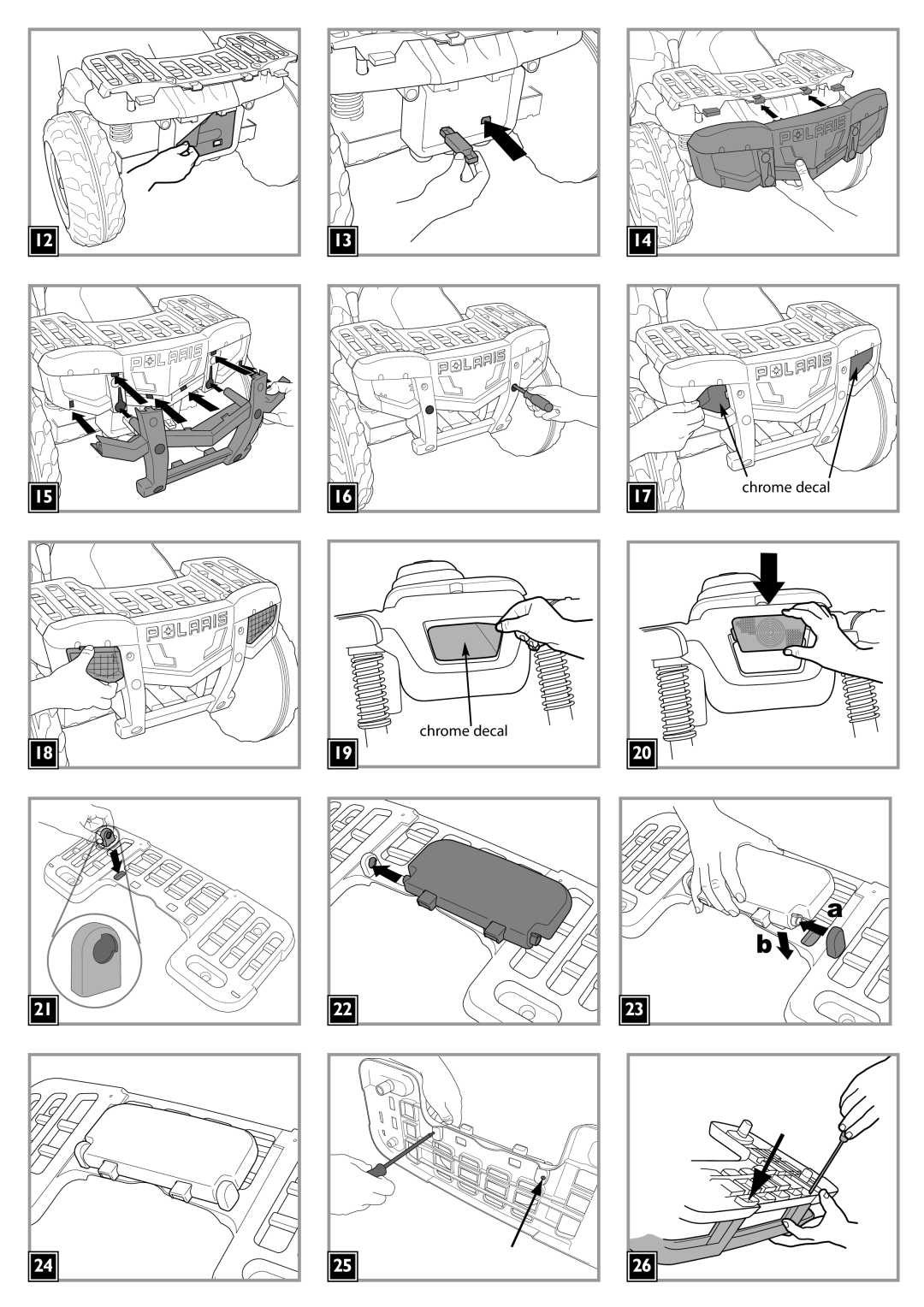 Peg-Perego IGOD0515 manual Chrome decal 