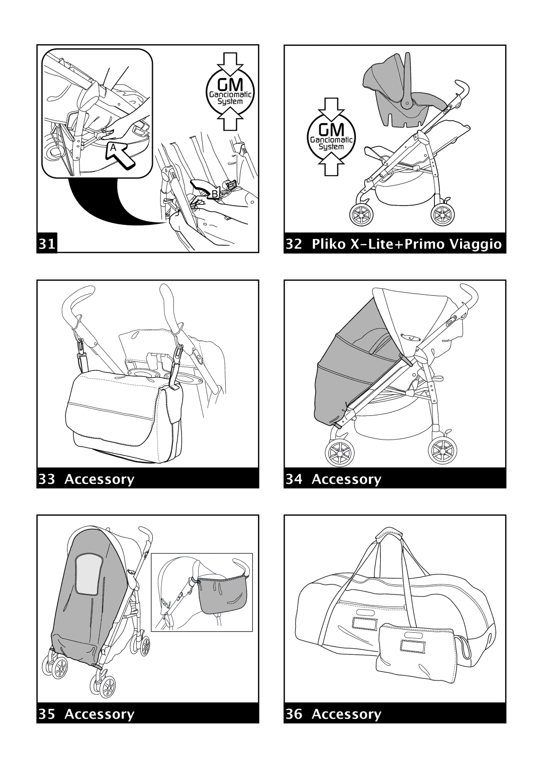 Peg-Perego manual Pliko X-Lite+Primo Viaggio Accessory 