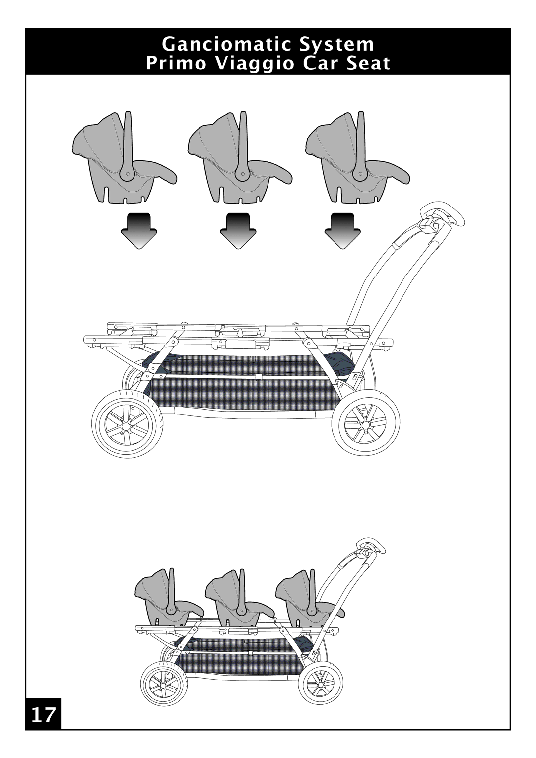 Peg-Perego Triplette SW manual Ganciomatic System Primo Viaggio Car Seat 