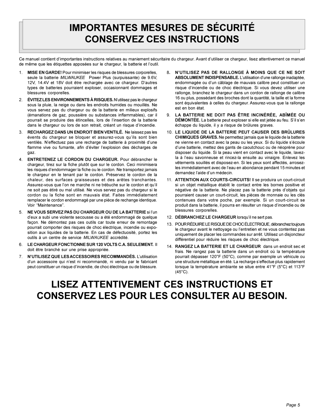 Pelco 48-59-0245 manual Importantes Mesures DE Sécurité Conservez CES Instructions 