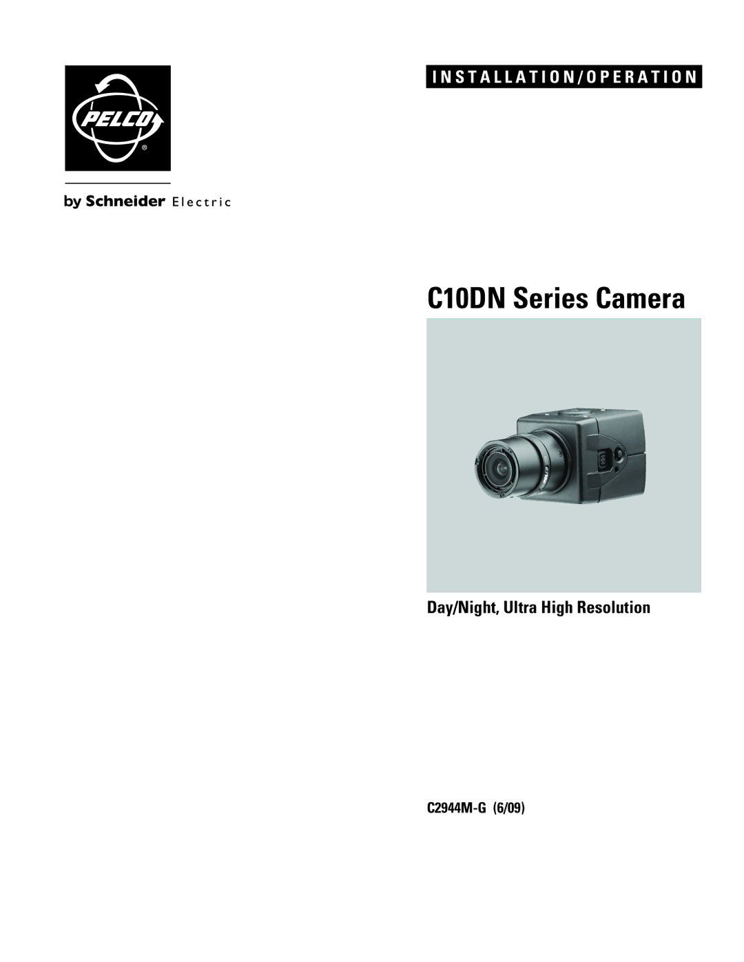 Pelco manual C10DN Series Camera 