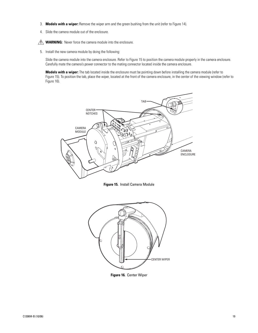 Pelco 2 C1306M-B (10/06) manual Install Camera Module 