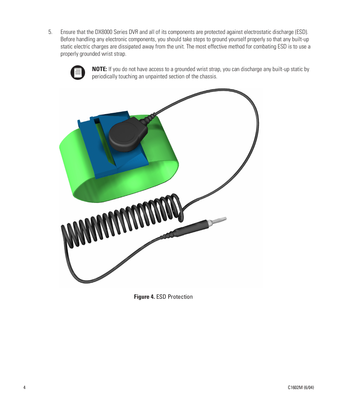 Pelco C1602M installation manual ESD Protection 