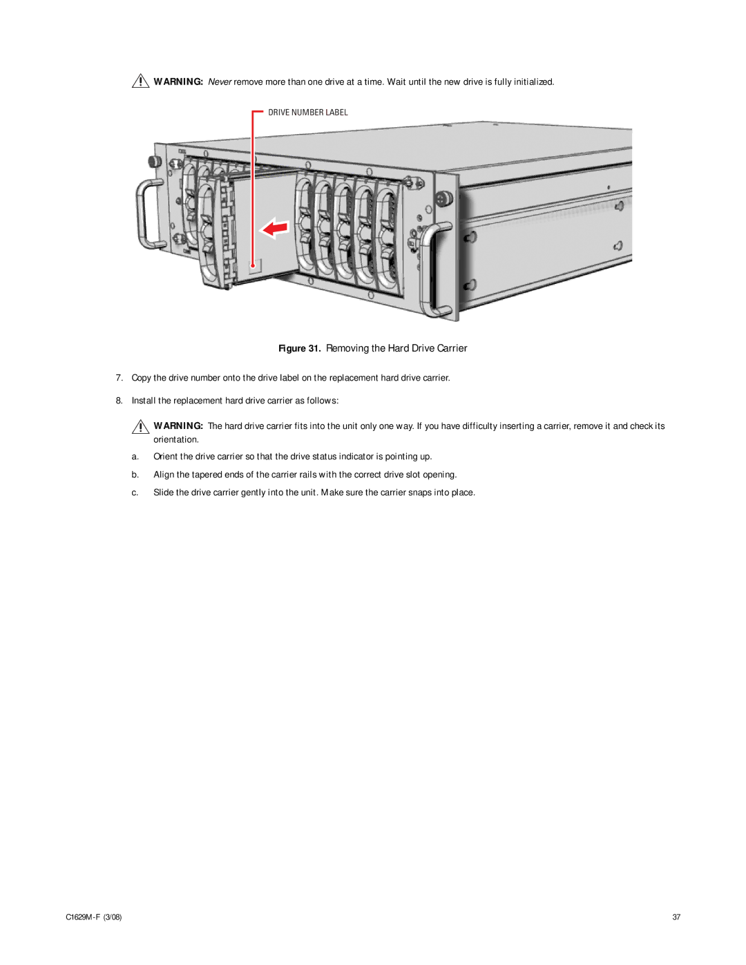 Pelco C1629M-F manual Drive Number Label 