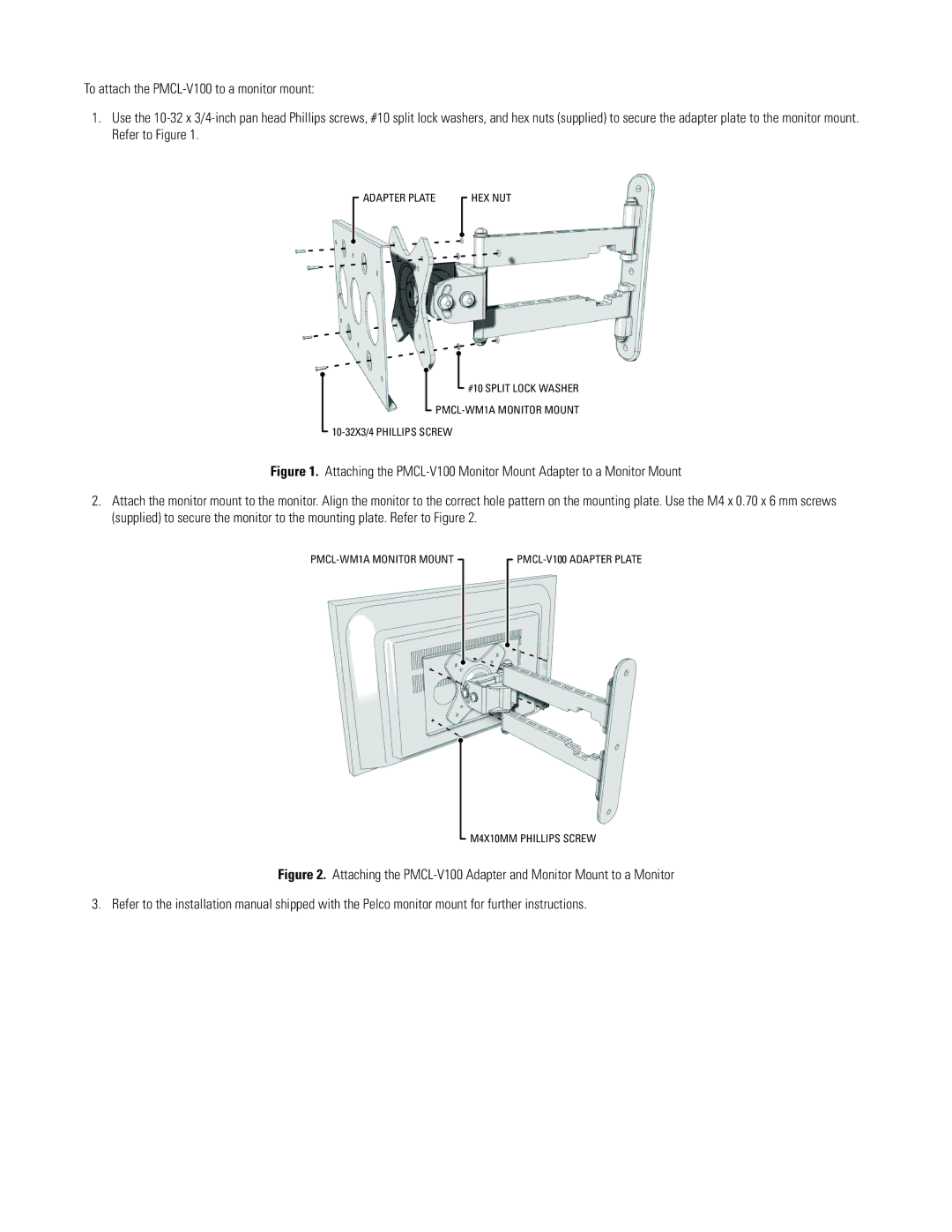 Pelco c2235m important safety instructions 