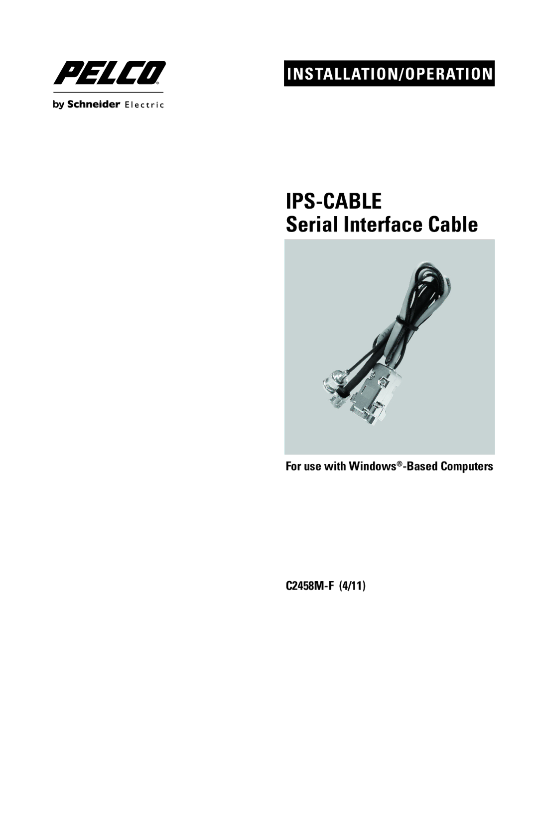 Pelco C2458M-F manual Ips-Cable, Serial Interface Cable 