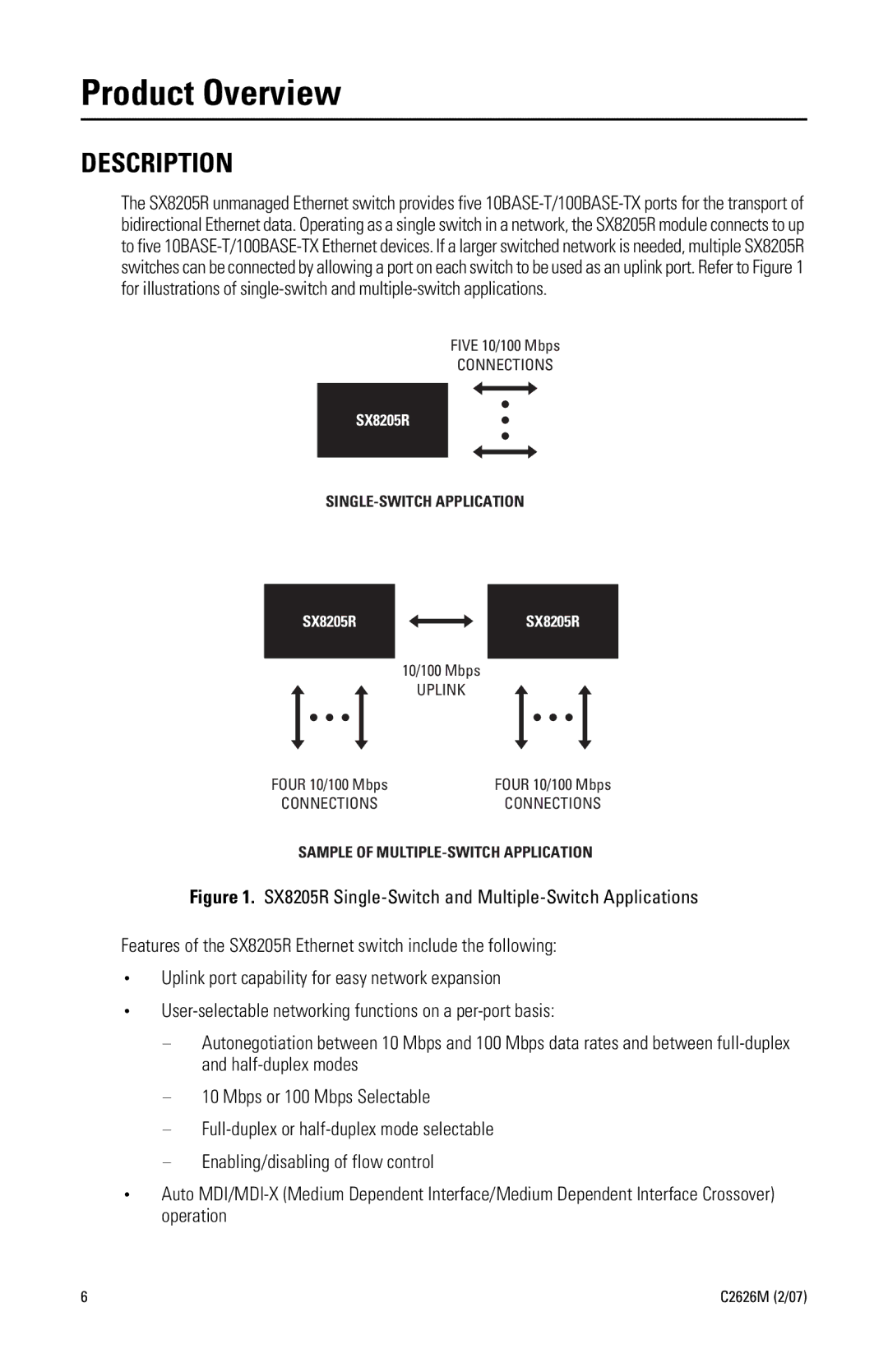 Pelco c2626M manual Product Overview, Description 