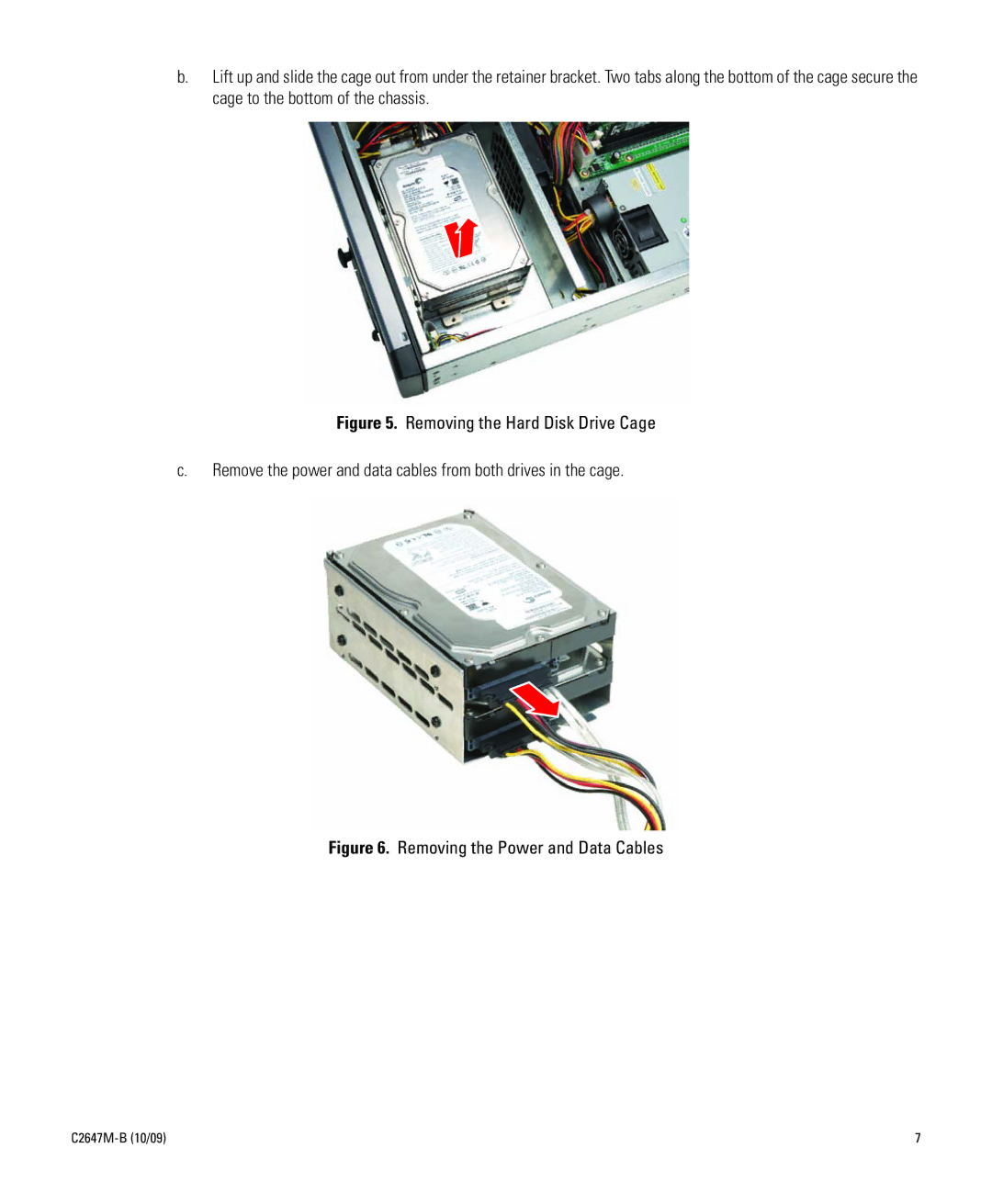 Pelco C2647M-B manual Removing the Power and Data Cables 