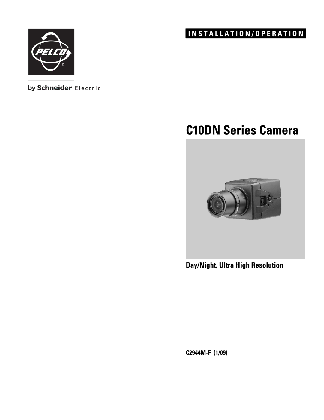 Pelco C2944M-F (1/09) manual C10DN Series Camera 