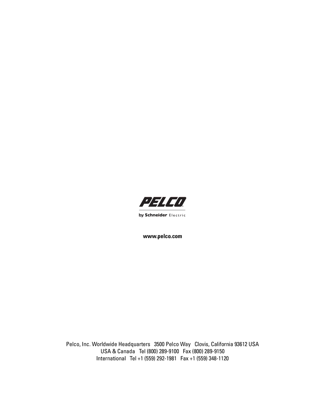 Pelco C3412M-D manual 