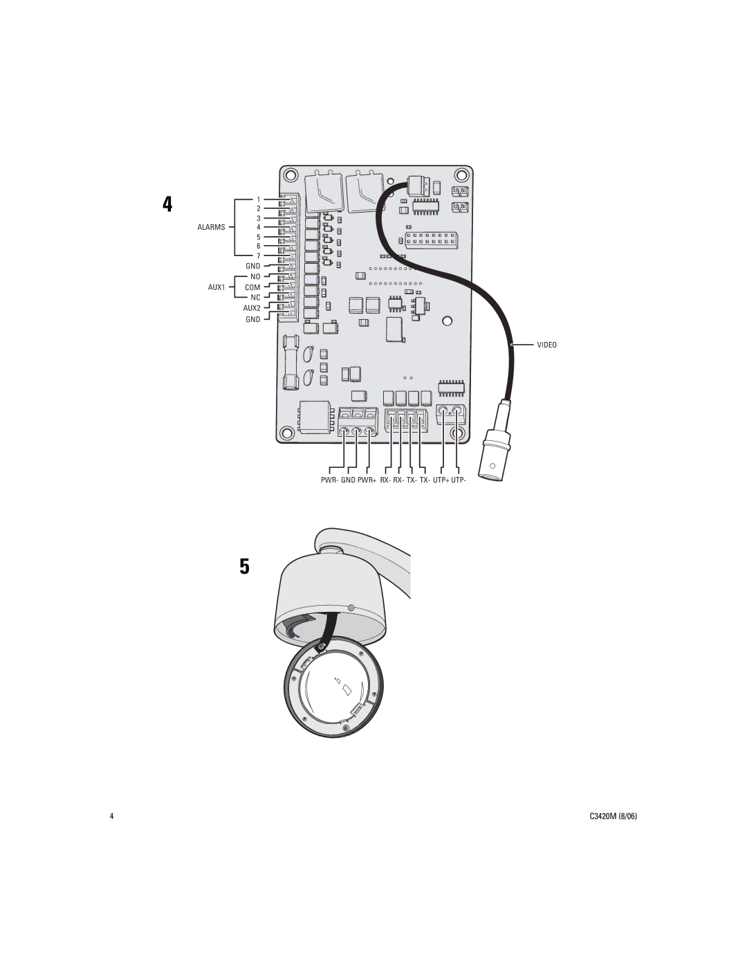 Pelco manual C3420M 8/06 