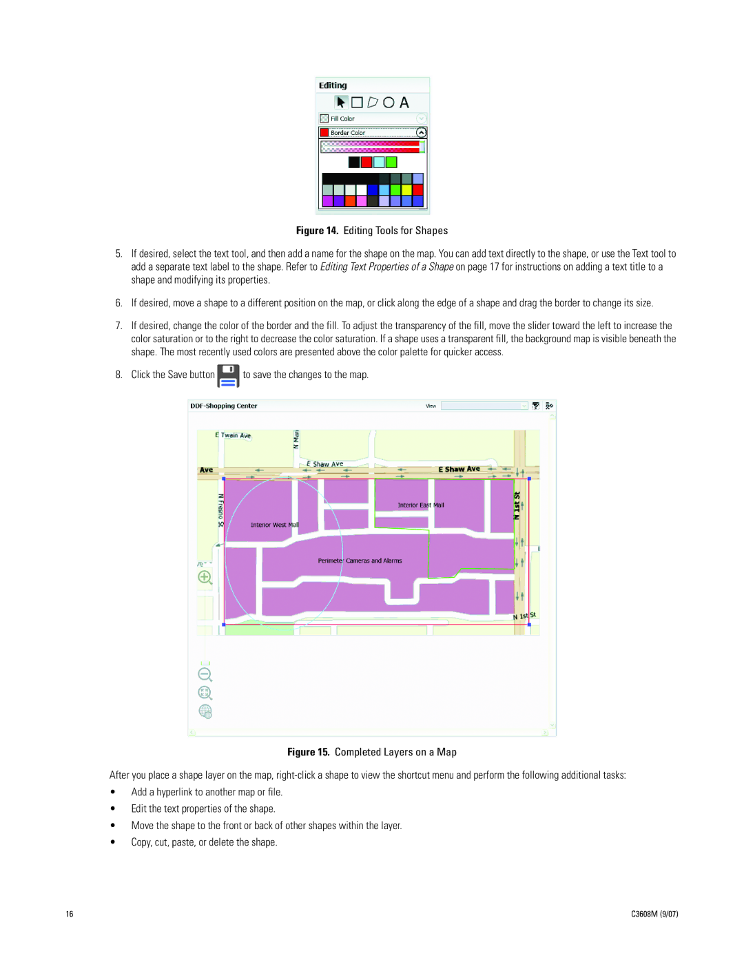 Pelco C3608M (9/07) manual Completed Layers on a Map 