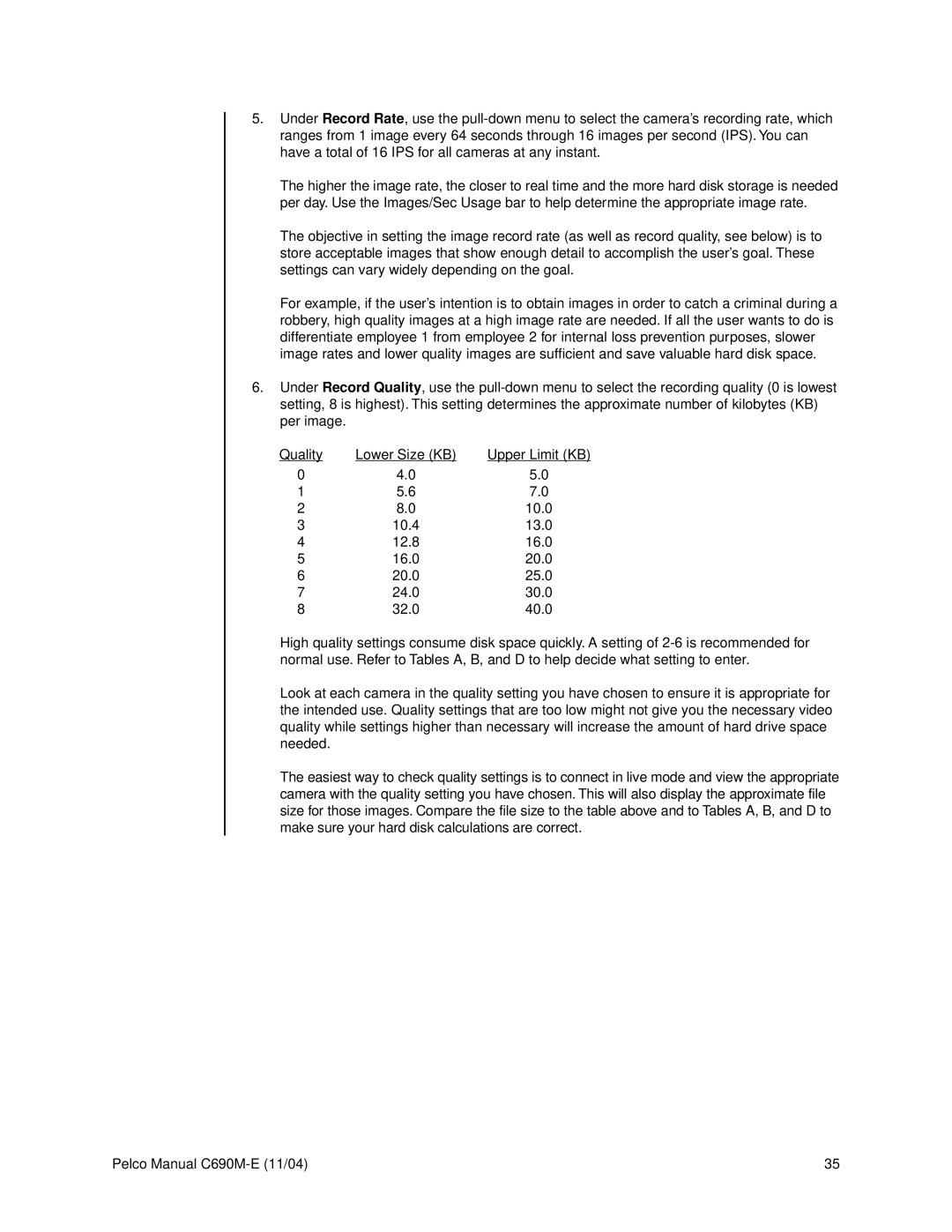 Pelco C690M-E operation manual 10.0 