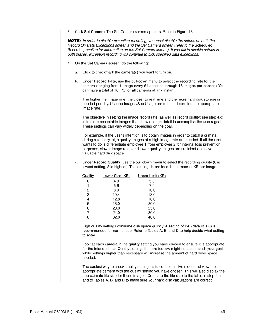 Pelco C690M-E operation manual Quality Lower Size KB 