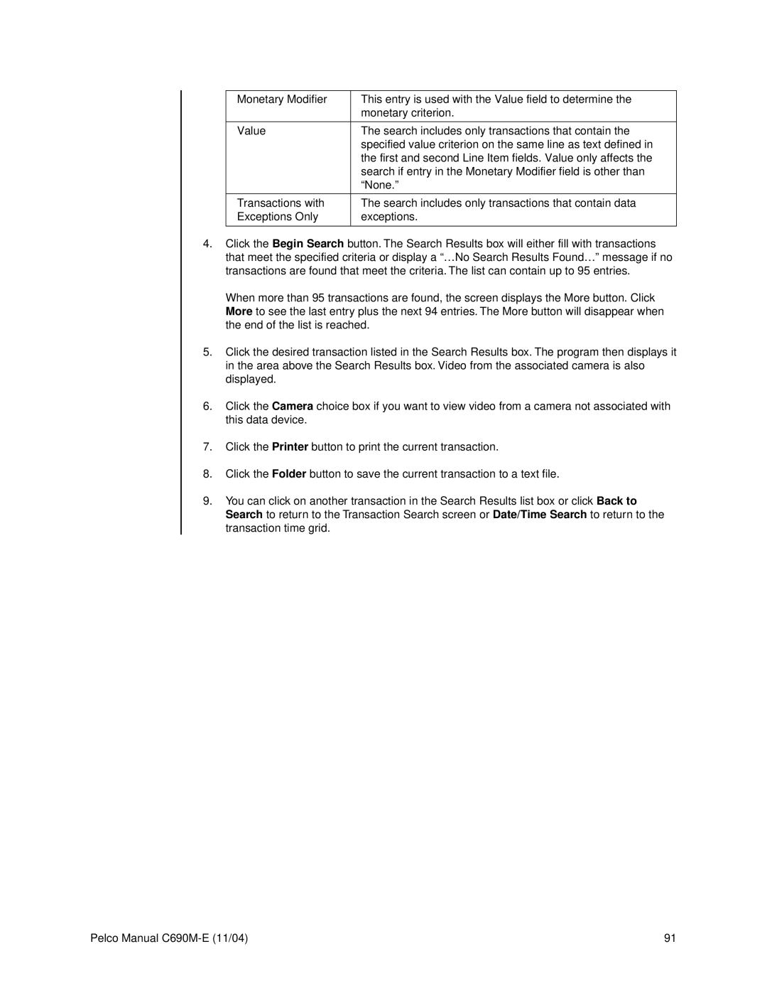 Pelco C690M-E operation manual 