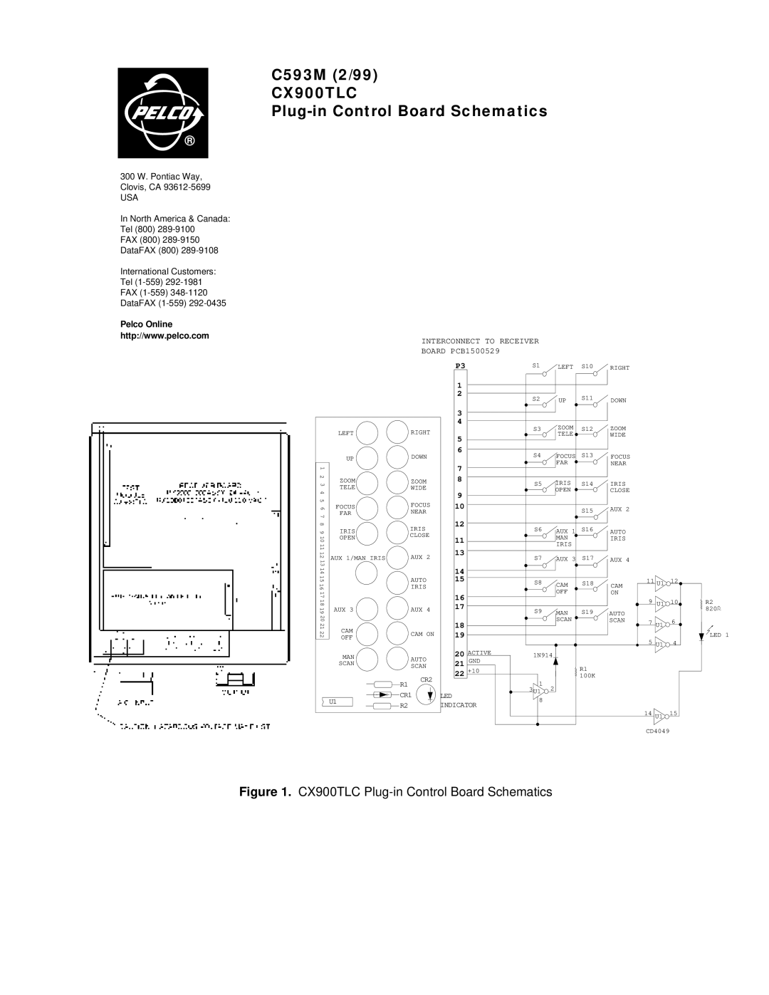 Pelco CX900TLC manual 