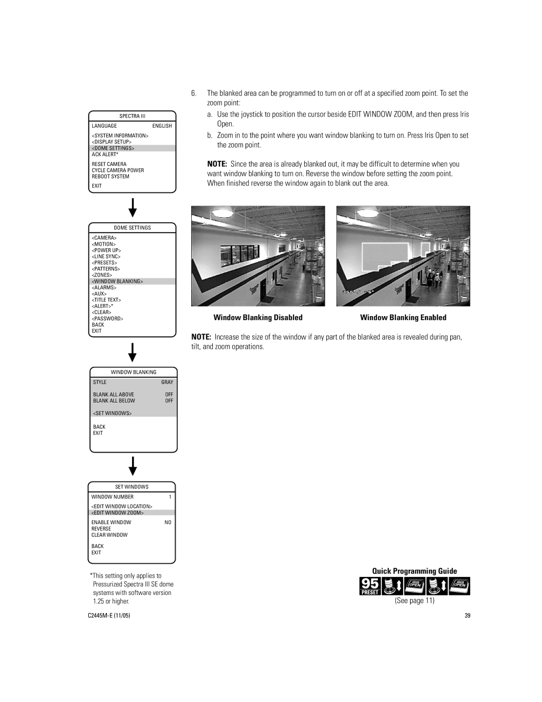 Pelco DD53CBW-X manual Window Blanking Disabled 