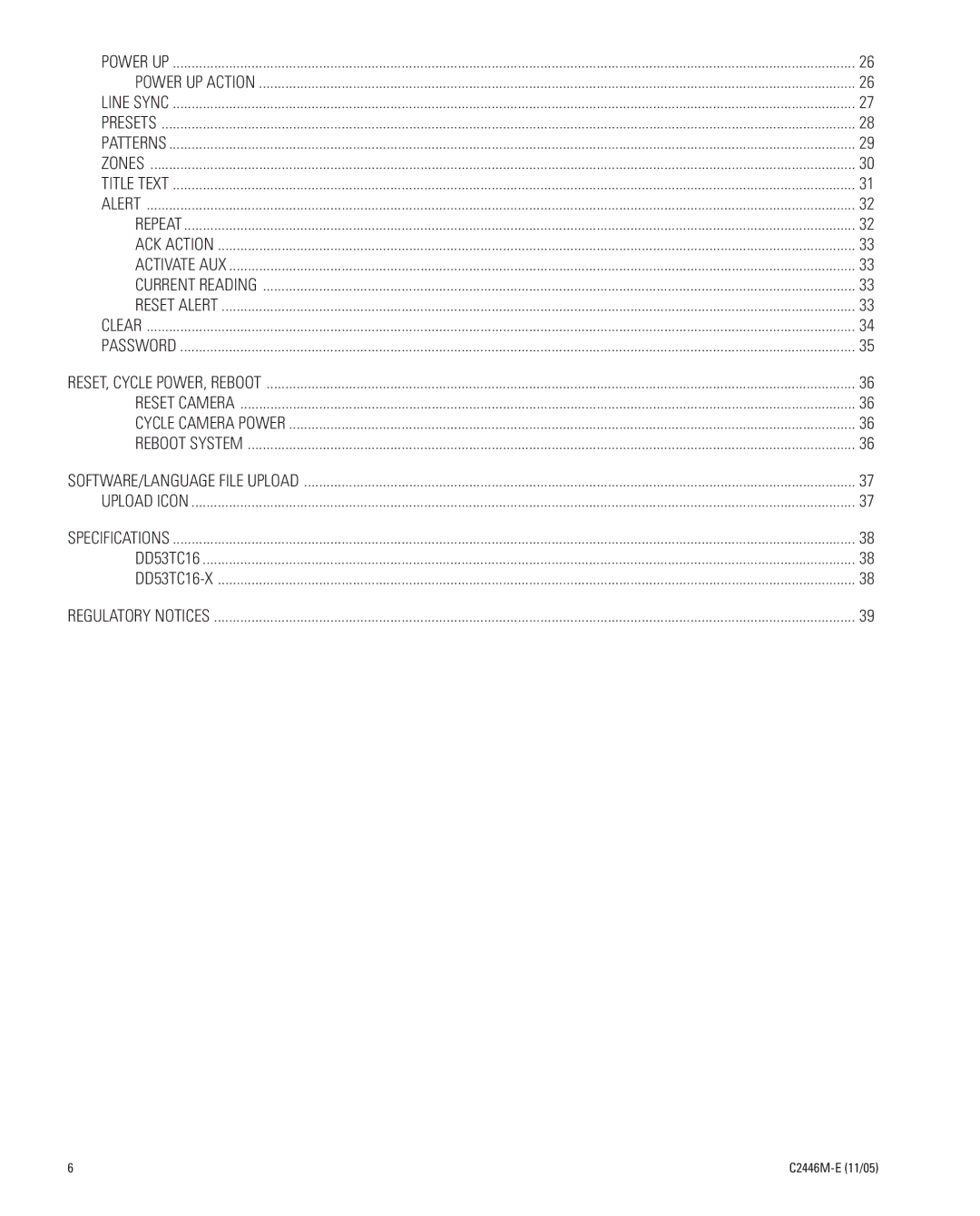 Pelco DD53TC16-X manual Regulatory Notices 