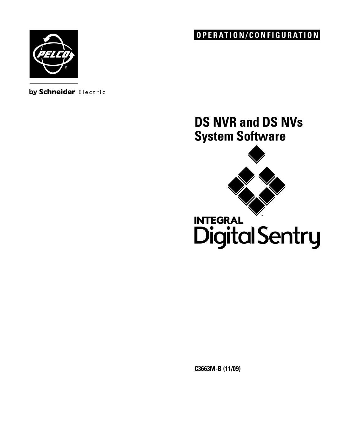 Pelco DS NVS manual C3663M-B11/09, DS NVR and DS NVs System Software, O P E R A T I O N / C O N F I G U R A T I O N 