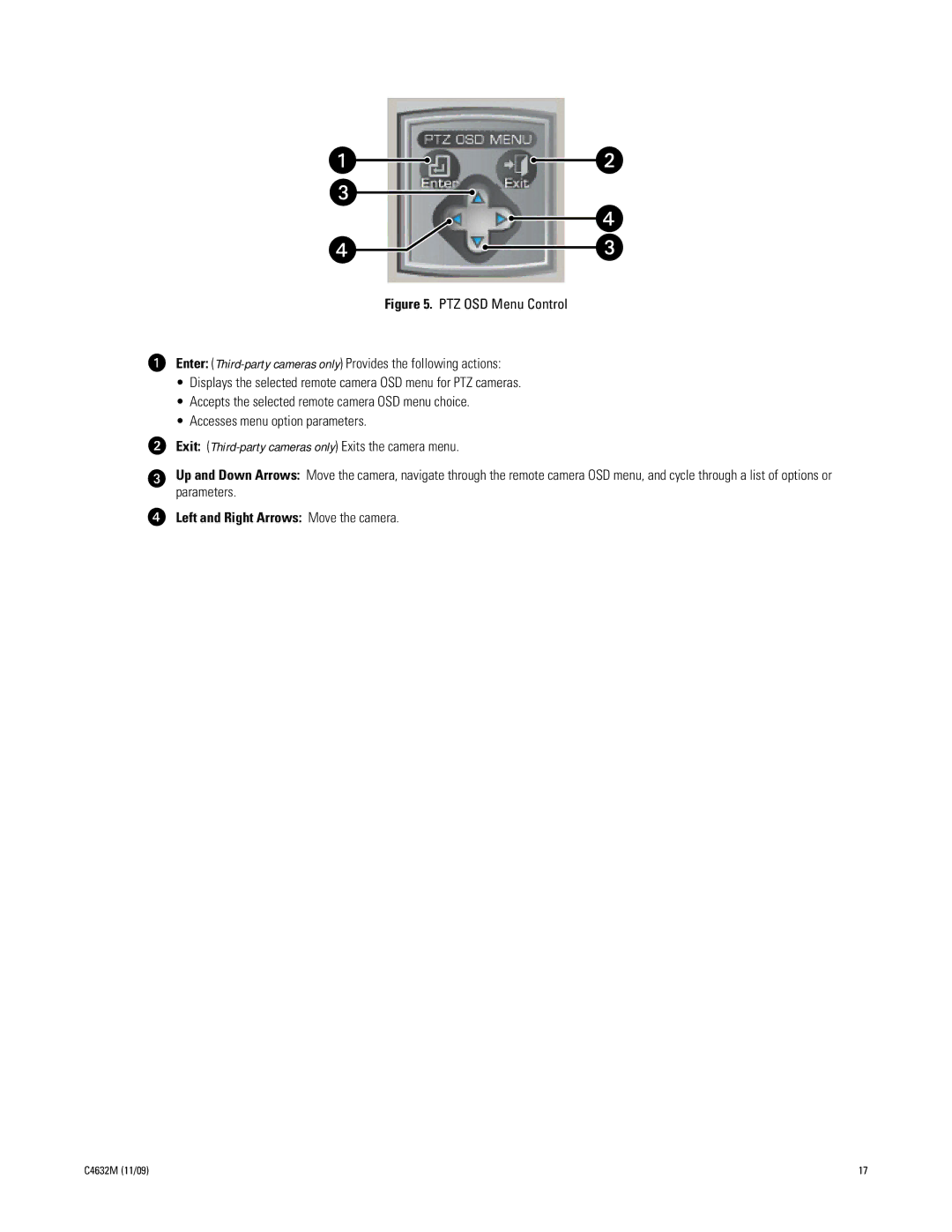 Pelco DX4104 Series manual Left and Right Arrows Move the camera 